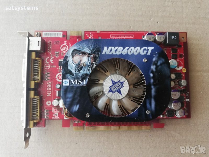 Видео карта NVidia GeForce MSI NX8600 GT-E 256MB GDDR3 128bit PCI-E, снимка 1