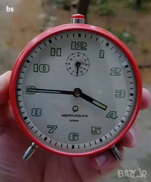 Механичен ретро будилник Mera Poltik Trivox , снимка 1