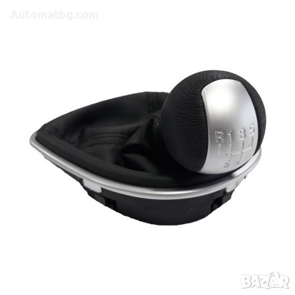 Топка с маншон за скоростен лост Automat, За SEAT ALTEA, LEON, TOLEDO, 5 скорости, Черен, снимка 1