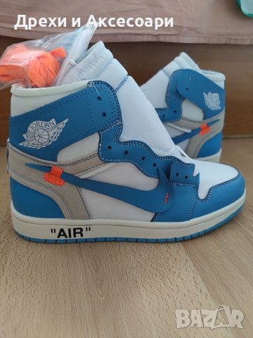 Nike Air Jordan 1 High Off White размер 43 номер Обувки Кецове Off-White Нови Оригинални , снимка 8 - Маратонки - 37561617