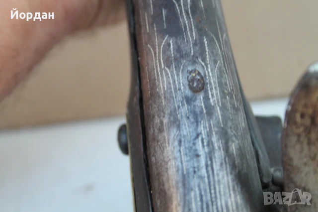 Стар кремъчен пистолет ''тромболон'', снимка 17 - Антикварни и старинни предмети - 51407934