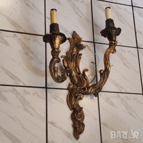 Масивен бронзов аплик стил Рококо. , снимка 8 - Антикварни и старинни предмети - 53201110