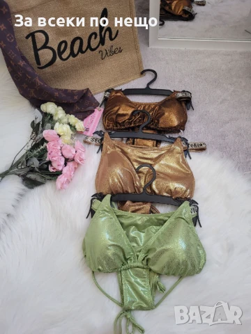 Victoria's Secret Дамски Златен Бански С 2 Части👙Дамски Бански С Две Части Код BS-3, снимка 5 - Бански костюми - 51040650