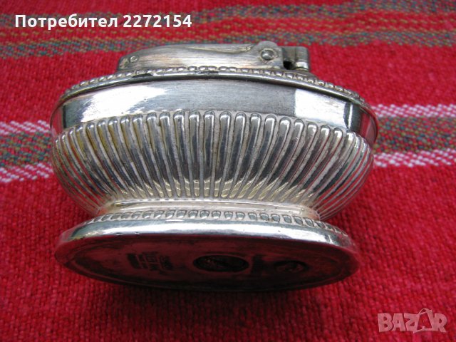 Посребрена стара запалка RONSON , снимка 3 - Антикварни и старинни предмети - 28340383
