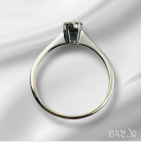 Златен годежен пръстен 18к, снимка 2 - Пръстени - 53253964