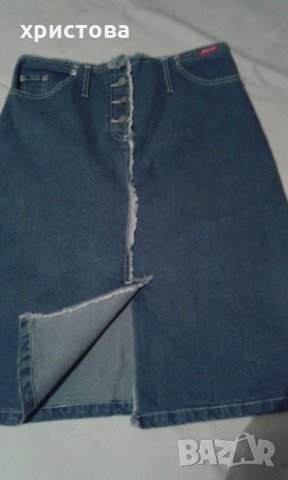 Дънкова пола, снимка 3 - Поли - 27429029