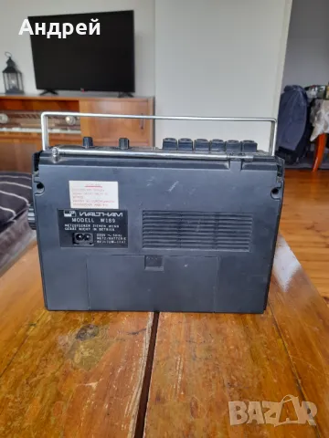Стар радиокасетофон Waltham, снимка 3 - Антикварни и старинни предмети - 50350787