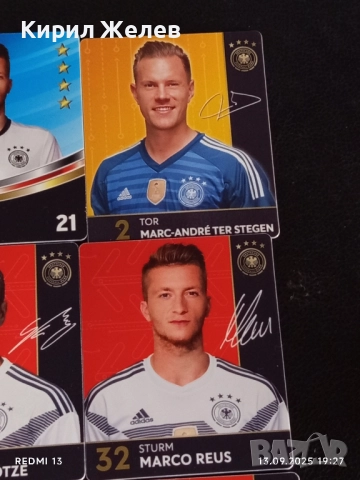 Колекционерски картички на футболисти МАРИО ГЬОТЦЕ,КЕВИН ТРАП, ЛИОН ГОРЕТЗКА 51033, снимка 4 - Колекции - 51703816