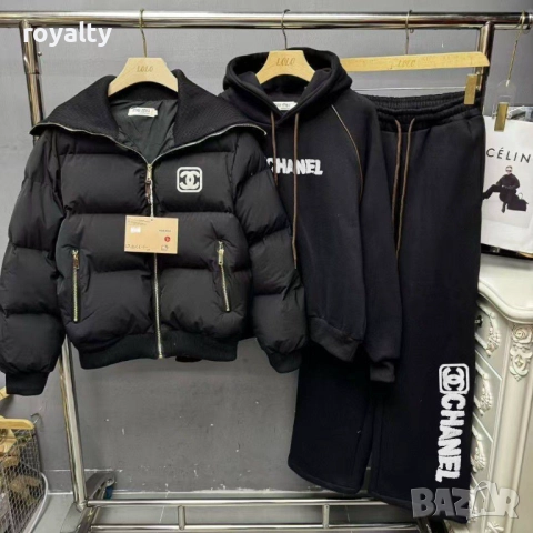 Ch🅰️nel Дамски Комплект Екип + Яке Различни Цветове , снимка 2 - Спортни екипи - 52557584