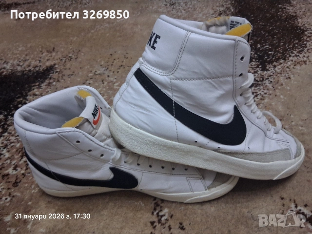 Маратонки Nike blazer номер 44,5 ( 28.5 см.), снимка 2 - Маратонки - 53296790
