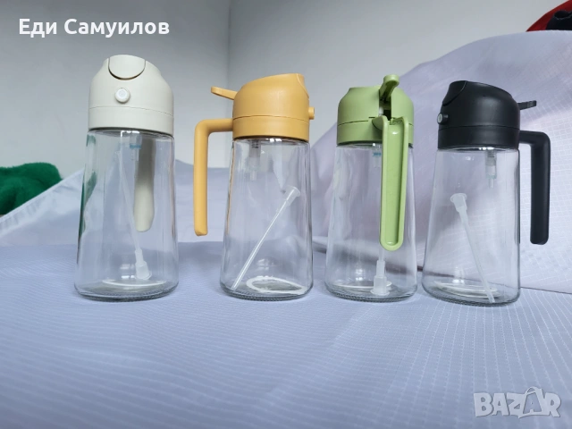 Стъклен оливерник 470 мл (16oz) – 2 в 1 употреба - спрей/оливерник, снимка 5 - Други - 53385867