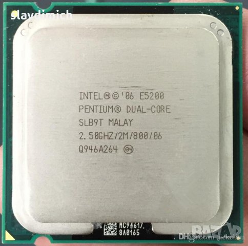 Процесор  Intel® Pentium® Processor E5200 2M Cache, 2.50 GHz, 800 MHz FSB сокет 775, снимка 1 - Процесори - 27842323