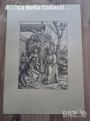 Литография Албрехт Дюрер с воден знак, снимка 3 - Други ценни предмети - 40873364