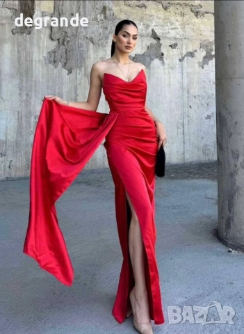 ❌ЛИКВИДАЦИЯ❌ Сатенени рокли , снимка 2 - Рокли - 51645791