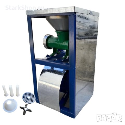 Чугунена румънска месомелачка №32 с електромотор,  стойка, метална фуния  и плот , снимка 4 - Други инструменти - 43050599