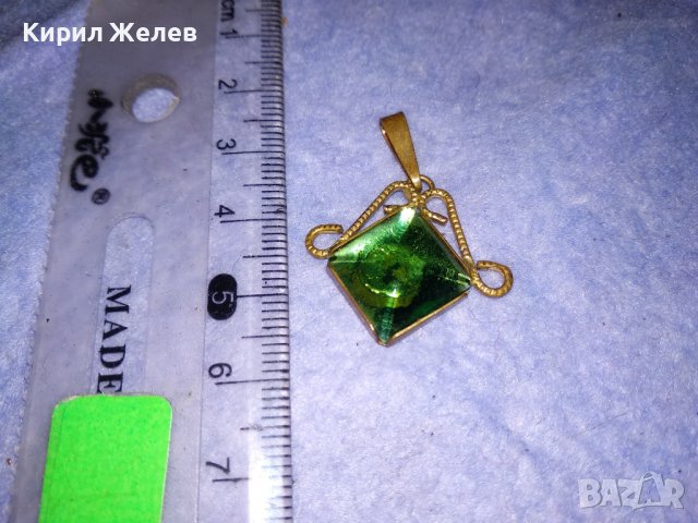 СТАР БРОНЗОВ КРИСТАЛЕН МЕДАЛЬОН АЖУРНА МАЙСТОРСКА РЪЧНА ИЗРАБОТКА 37051, снимка 5 - Антикварни и старинни предмети - 39954978