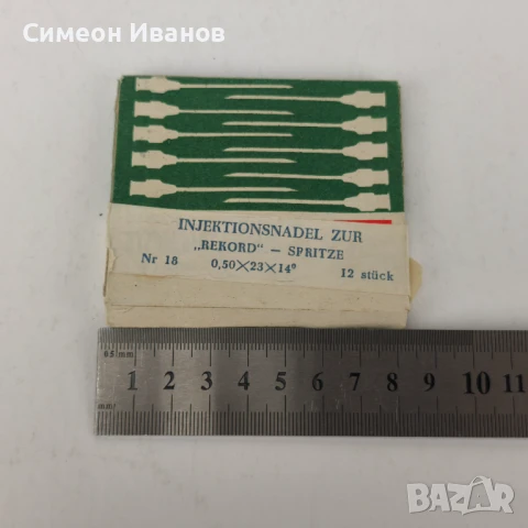 Стари игли за спринцовка Record Полша 12 броя #5958, снимка 6 - Други ценни предмети - 50473626