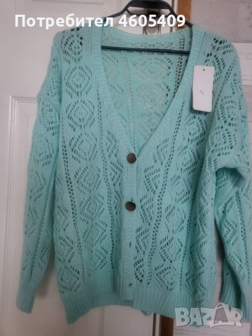 Жилетка цвят мента