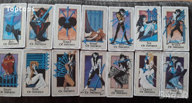 Londa Tarot - феноменална таро колода с 79 карти и хартиена книжка, 12см х 7см, снимка 14 - Други игри - 32863535