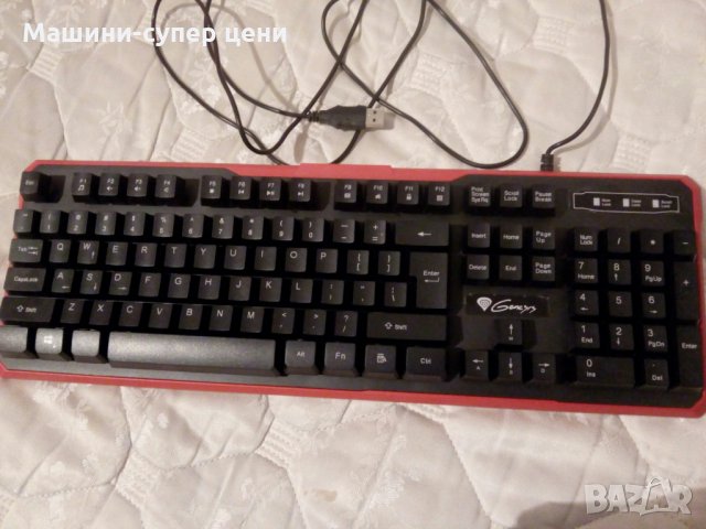 Клавиатура Genesis Gaming Keyboard Rhod 110 Red Us Layout , снимка 2 - Клавиатури и мишки - 33098386