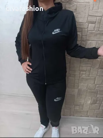 ✅Дамски екип Найк с качулка черен.🛑S L XL Удобен, практичен,качествен!, снимка 1