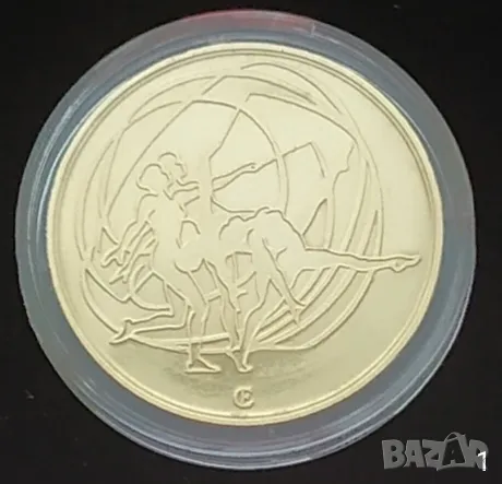 Плакет 13 Световен конгрес по художествена гимнастика , снимка 2 - Нумизматика и бонистика - 49462211