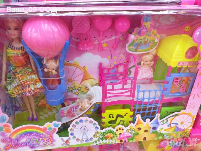 Голям комплект "Барби с деца на лунапарк", снимка 2 - Кукли - 32552274