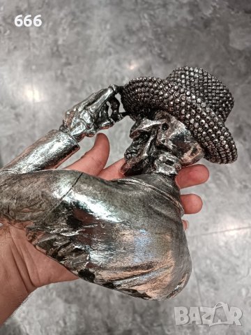 статуетка череп каубой , снимка 2 - Статуетки - 43512577