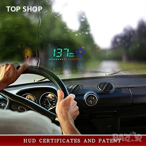 Head Up Прожекционен дисплей със система за предупреждение за заден ход, снимка 5 - Аксесоари и консумативи - 48776966