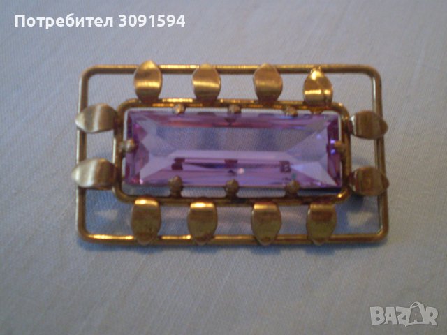 Антична  брошка - арт деко, снимка 12 - Антикварни и старинни предмети - 37513400