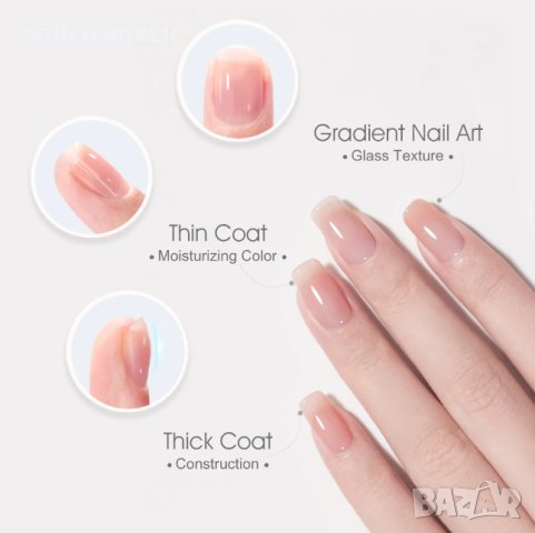 НОВО! ИЗГРАЖДАЩ ГЕЛ ЗА ИЗГЛАЖДАНЕ И УПЛЪТНЯВАНЕ НА НОКЪТНАТА ПЛОЧКА, снимка 11 - Продукти за маникюр - 43480956