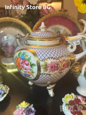 ✨ "ROSELLE OCC & Co STAFFORD SHIRE" – Грандиозен порцеланов шедьовър ✨, снимка 8 - Антикварни и старинни предмети - 53468448