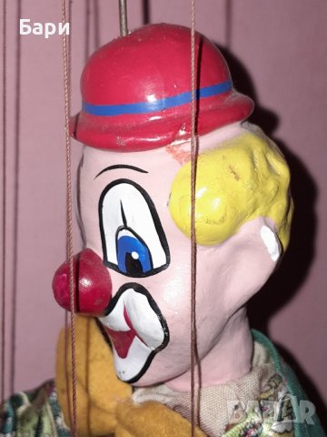 Марионетка Шмидер- Клоун от истинско дърво, ръчна изработка 3, снимка 12 - Антикварни и старинни предмети - 43820834