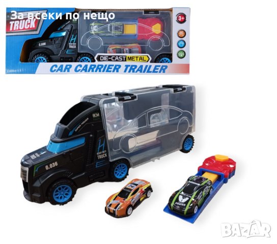 ✨Камион с метални коли и катапулт, снимка 1