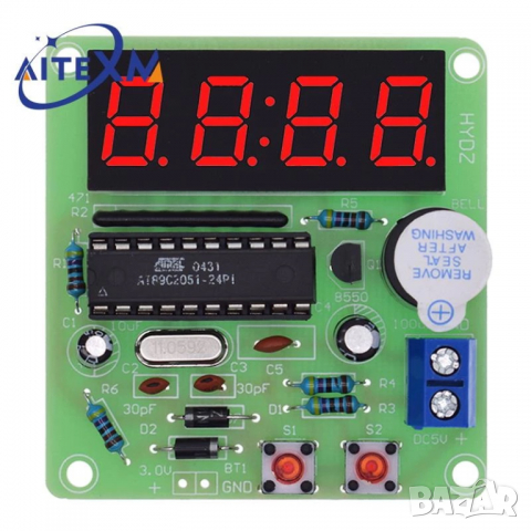 Комплект за сглобяване - електронен часовник, снимка 6 - Друга електроника - 36496057