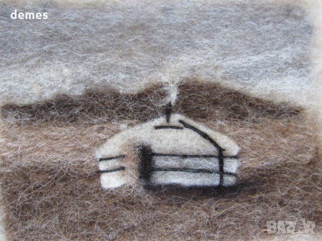  Традиционна картина от филц - Монголия, снимка 10 - Картини - 28906211