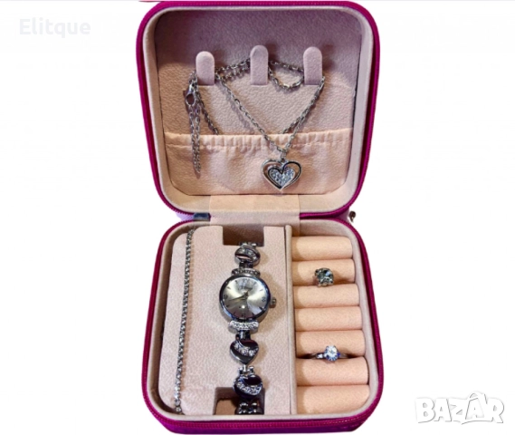 Елегантен дамски комплект 5в1, перфектният подарък за всяка дама, снимка 2 - Бижутерийни комплекти - 52596821