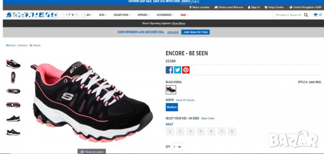 маратонки Skechers Encore - Be Seen номер 40, снимка 2 - Маратонки - 33187159