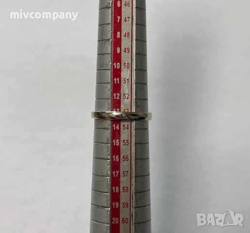 Златен годежен пръстен с диамант 2.14гр.14К+сертификат, снимка 5 - Пръстени - 52848804