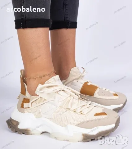 Дамски маратонки с горна част от чорап Milada, 2цвята , снимка 6 - Маратонки - 49307352