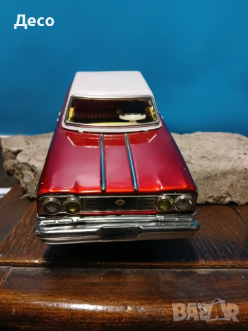 Стара ламаринена китайска играчка автомобил на батерии., снимка 5 - Колекции - 53007796