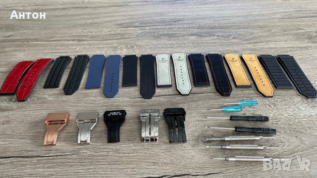 Продавам нови HUBLOT каишки от висококачествен каучук' и закопчаване (пеперуда)  Каишка силиконова , снимка 5 - Мъжки - 34807109