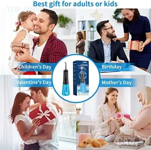 Нов Водоустойчив безжичен иригатор за устна кухина/Премахване зъбна плака/USB акумулатор, снимка 8 - Тримери - 49732384