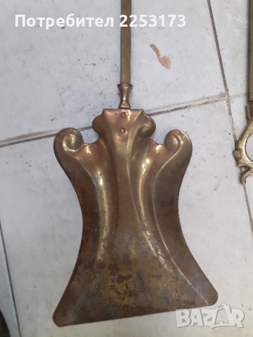 Стари месингови елементи за камина лот, снимка 5 - Декорация за дома - 43314707