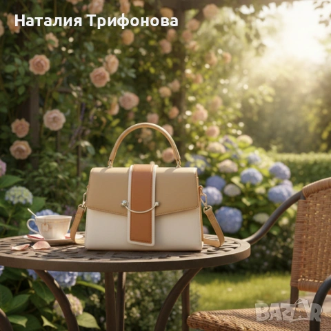 Елегантна дамска чанта в 7 цвята - компактна и стилна за всеки повод, снимка 4 - Чанти - 53406302