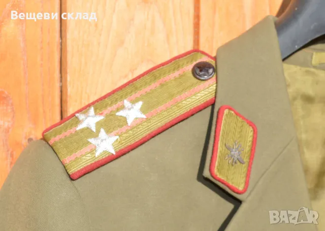 Строева офицерска униформа СВ на БНА свързочник, снимка 3 - Антикварни и старинни предмети - 49625649
