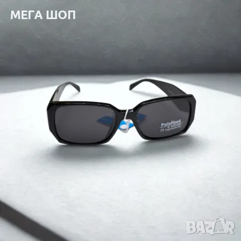 Слънчеви очила POLARIZED – трапецовиден стил с масивна рамка и висока защита, снимка 2 - Слънчеви и диоптрични очила - 50282587