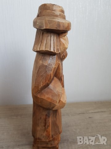 Стара дървена фигура, снимка 4 - Антикварни и старинни предмети - 43466814