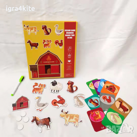 дигитална магнитна кутия с магнити на горски животни / 3 модела, снимка 6 - Образователни игри - 36505180