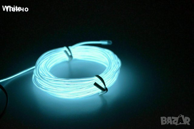 5 M Неонова тънка LED фосфорна флуоресцираща лед лента нишка въже светещо за интериора в колата авто, снимка 14 - Лампи за таван - 26886740